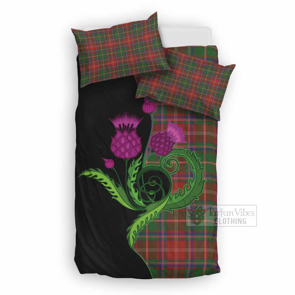 Somerville Tartan Bedding Set Traditional Scottish Thistle UK Bedding Set UK Double 79*79 inch - Tartan Vibes Clothing