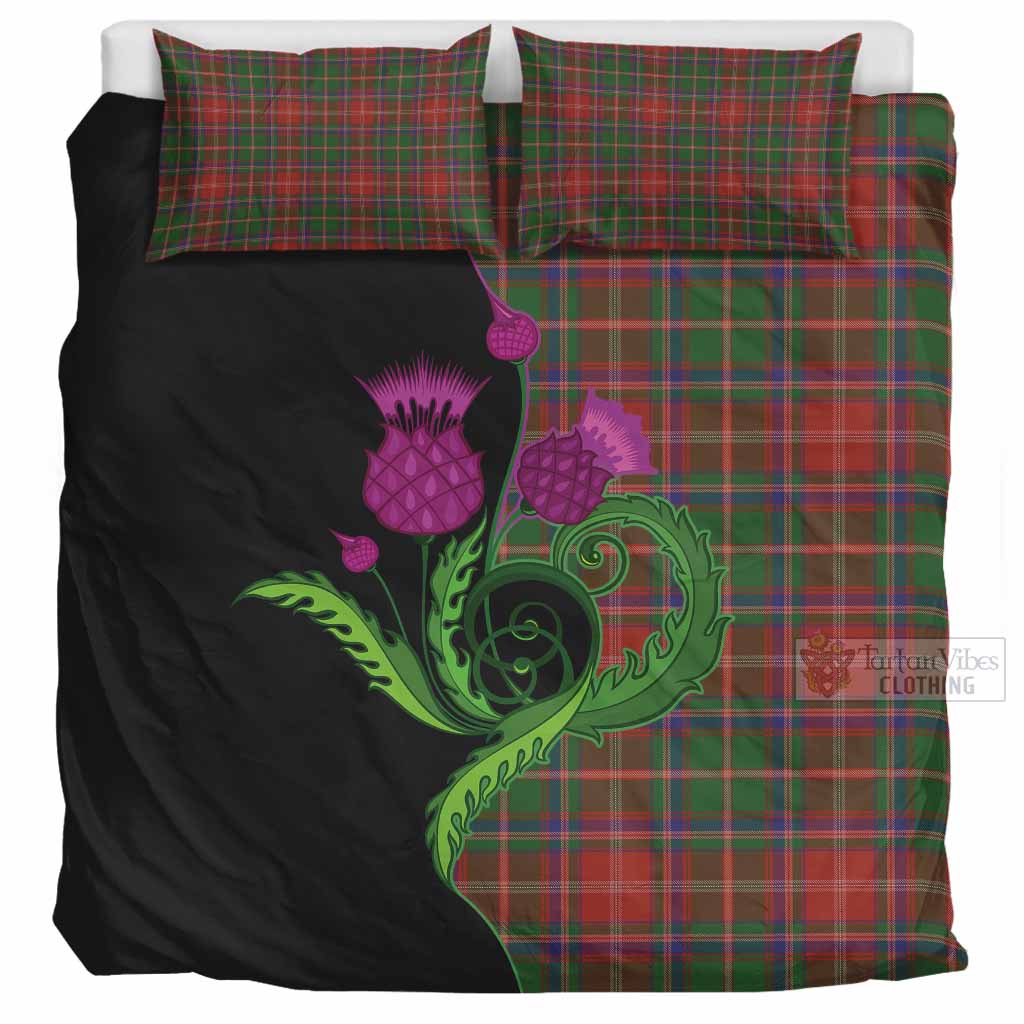 Somerville Tartan Bedding Set Traditional Scottish Thistle UK Bedding Set UK Super King 104*94 inch - Tartan Vibes Clothing
