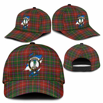 Somerville Tartan Classic Cap with Family Crest In Me Style