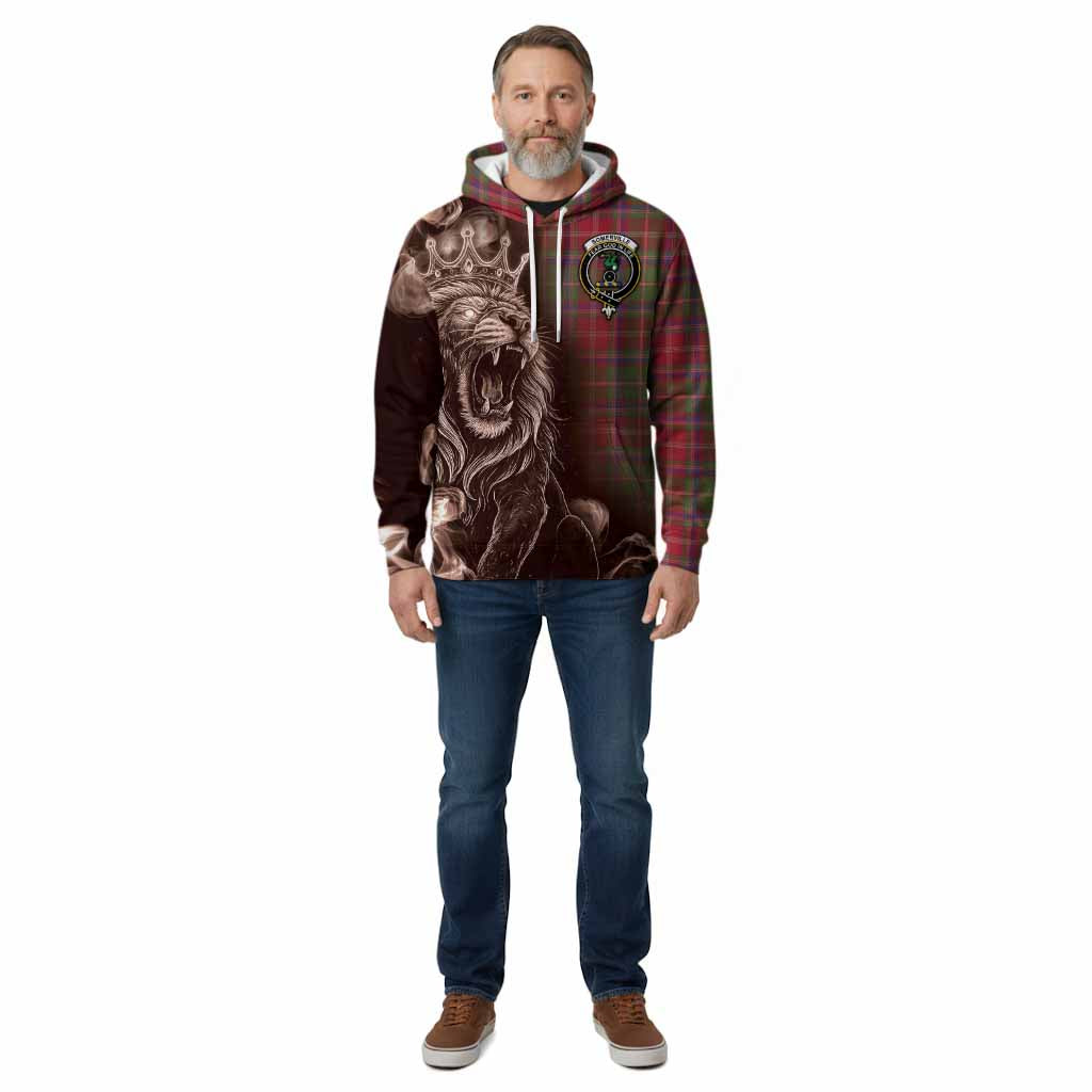 Somerville Tartan Cotton Hoodie Roaring Lion Heritage