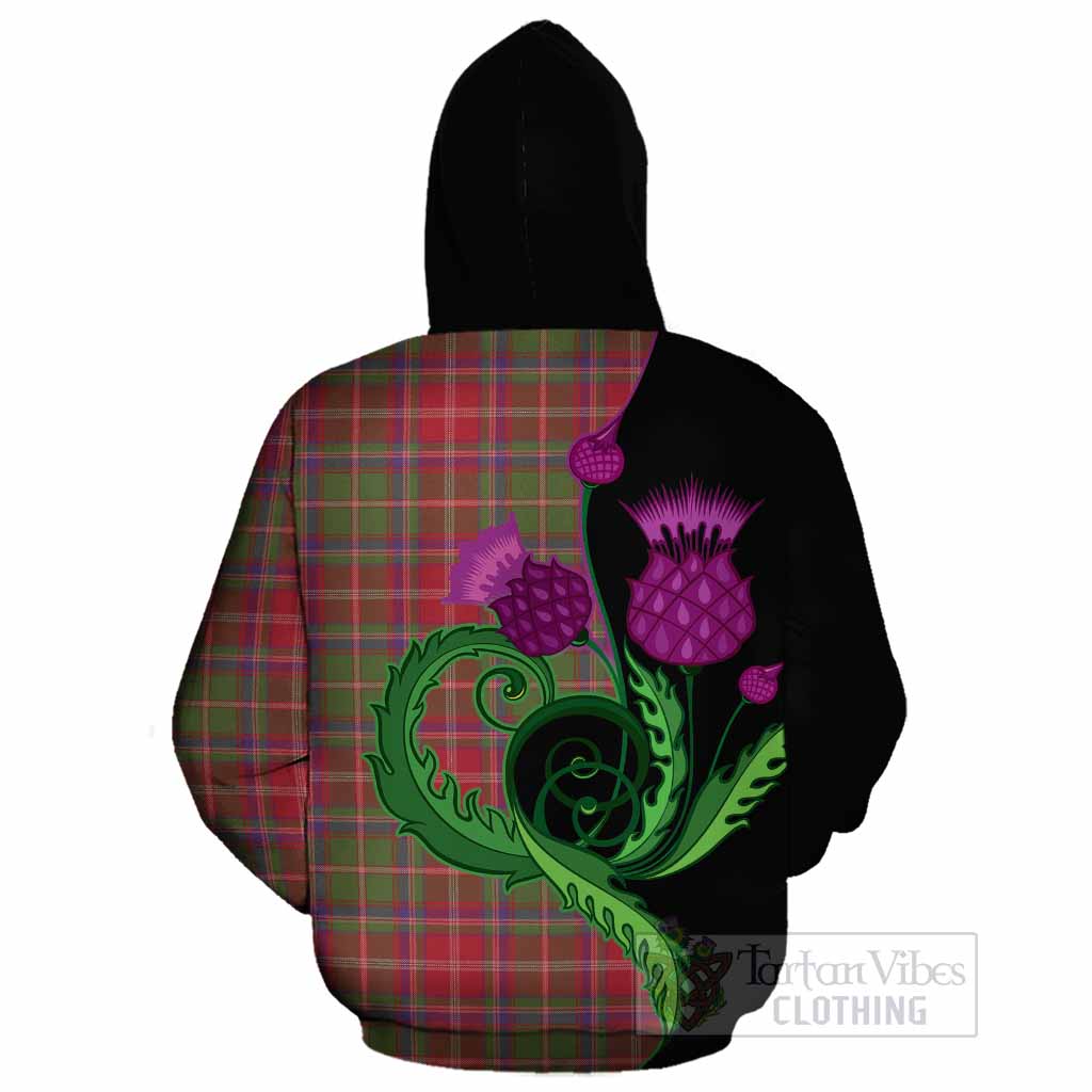 Somerville Tartan Cotton Hoodie Traditional Scottish Thistle