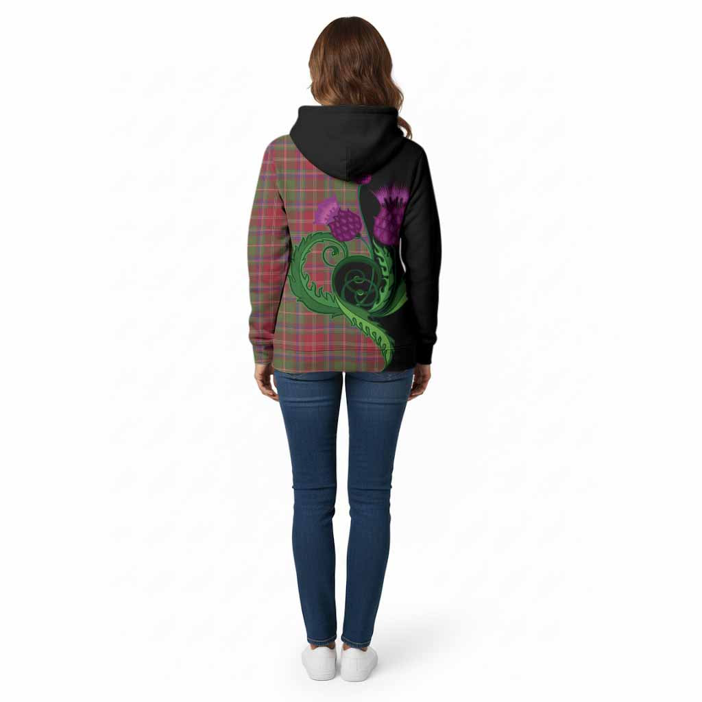 Somerville Tartan Cotton Hoodie Traditional Scottish Thistle