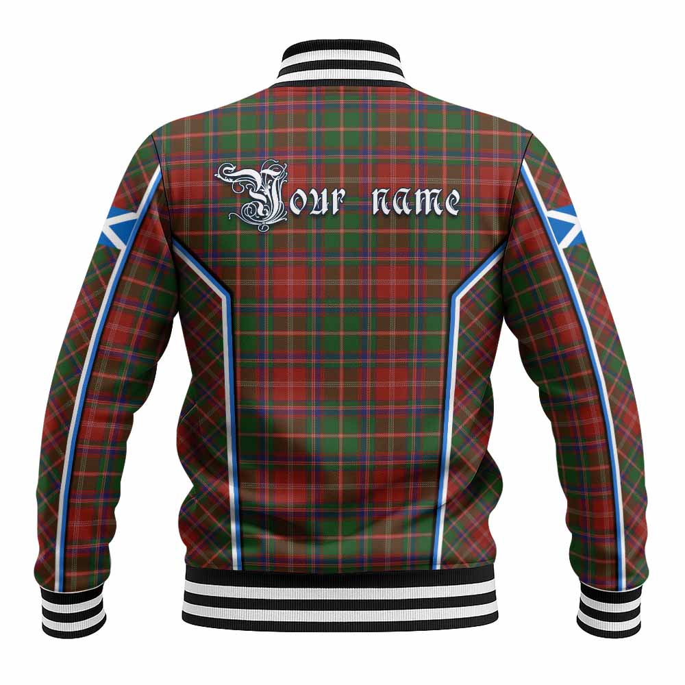 Somerville Tartan Crest Baseball Jacket Scotland Coat of Arm Flag Style - Tartan Vibes Clothing