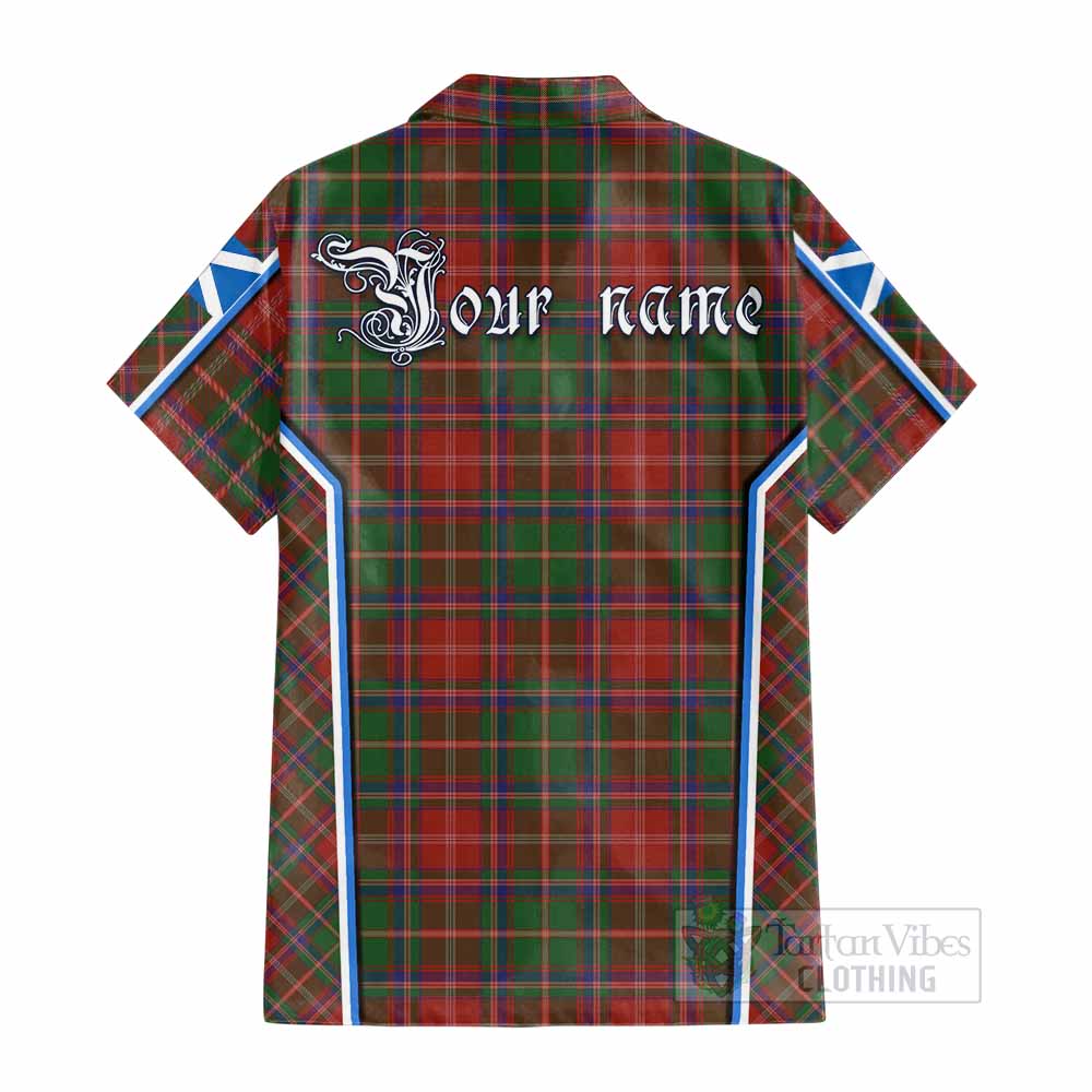 Somerville Tartan Crest Cotton Hawaiian Shirt Scotland Coat of Arm Flag Style - Tartan Vibes Clothing
