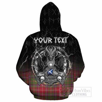 Somerville Tartan Crest Cotton Hoodie Celtic Odin's Raven Legacy