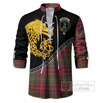 Somerville Tartan Crest Ghillie Shirt Legendary Dragon Knot Half Style