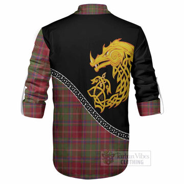 Somerville Tartan Crest Ghillie Shirt Legendary Dragon Knot Half Style