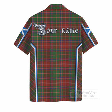 Somerville Tartan Crest Hawaiian Shirt Scotland Coat of Arm Flag Style - Tartan Vibes Clothing
