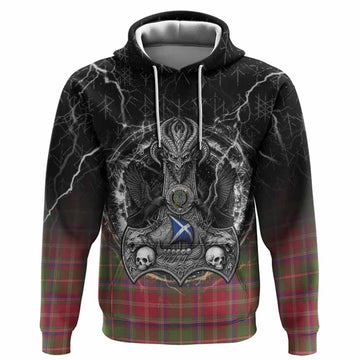 Somerville Tartan Crest Hoodie Celtic Odin's Raven Legacy