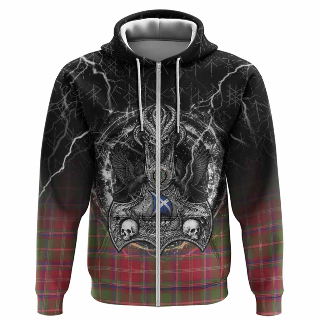 Somerville Tartan Crest Hoodie Celtic Odin's Raven Legacy