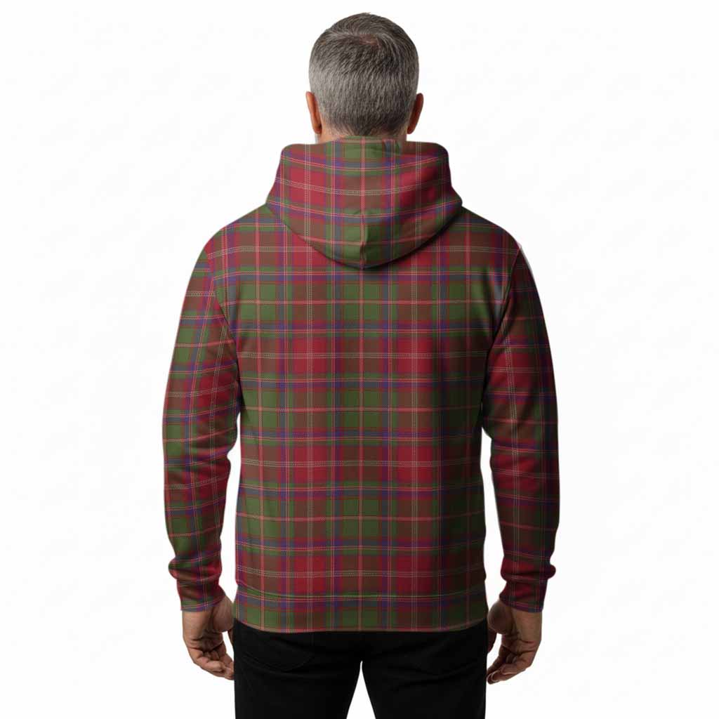 Somerville Tartan Crest Hoodie Ferocious Lion Style