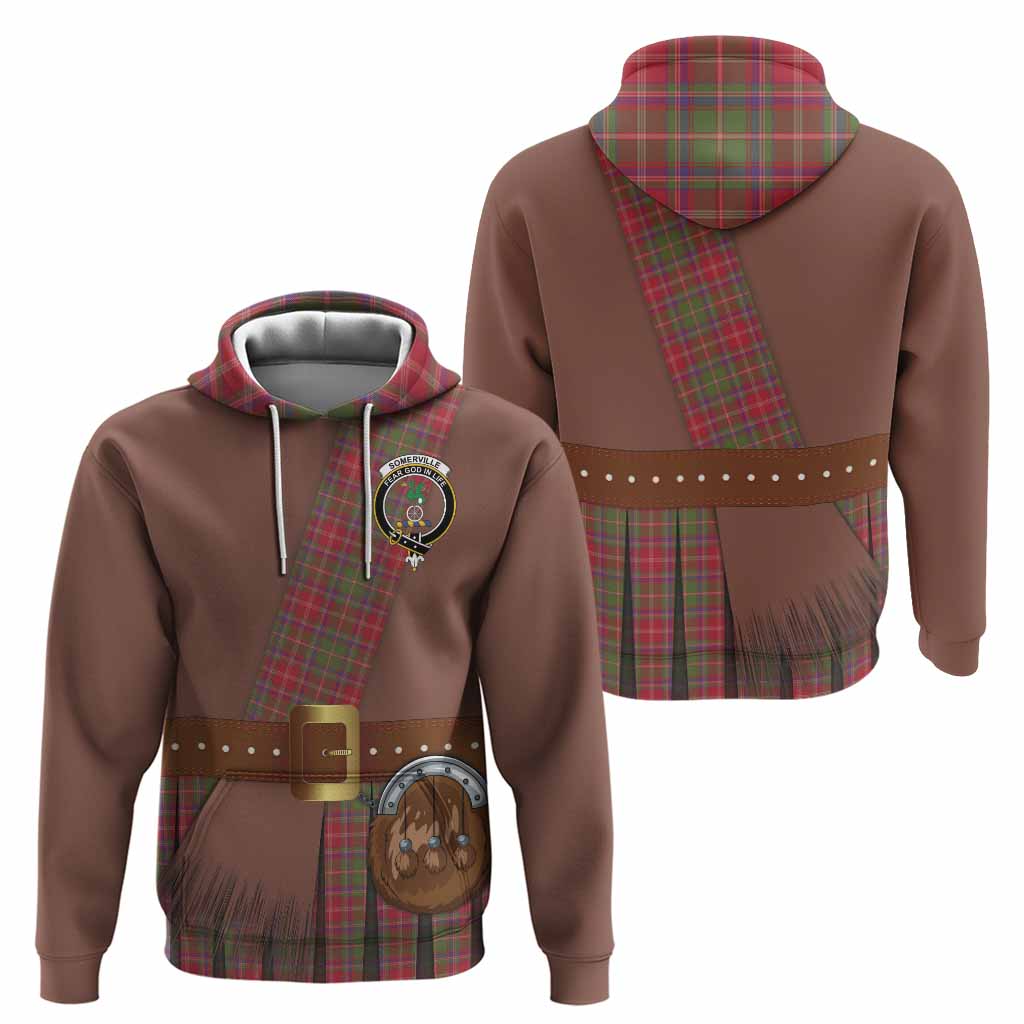 Somerville Tartan Crest Hoodie Kilt Costume Style