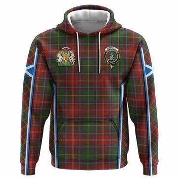 Somerville Tartan Crest Hoodie Scotland Coat of Arm Flag Style