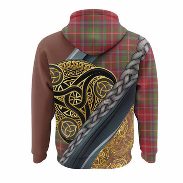 Somerville Tartan Crest Hoodie Scottish Triskele Celtic