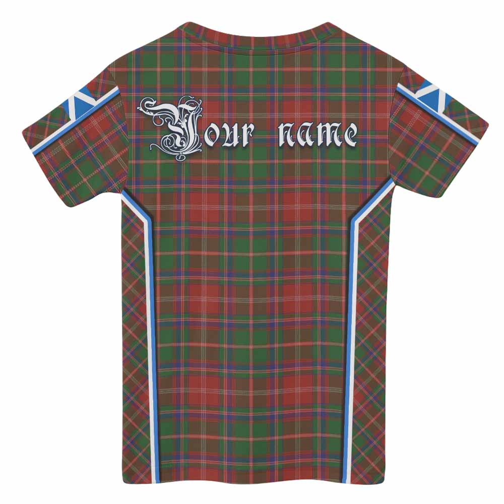 Somerville Tartan Crest Kid T-shirt Scotland Coat of Arm Flag Style - Tartan Vibes Clothing