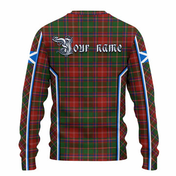 Somerville Tartan Crest Knitted Sweater Scotland Coat of Arm Flag Style - Tartan Vibes Clothing