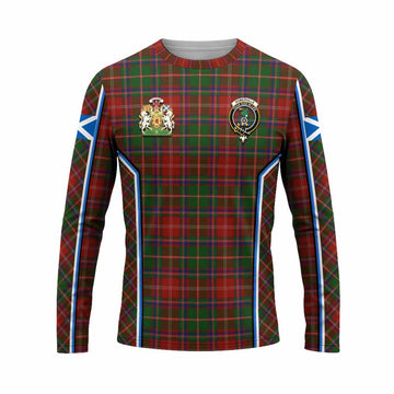 Somerville Tartan Crest Long Sleeve T-Shirt Scotland Coat of Arm Flag Style - Tartan Vibes Clothing