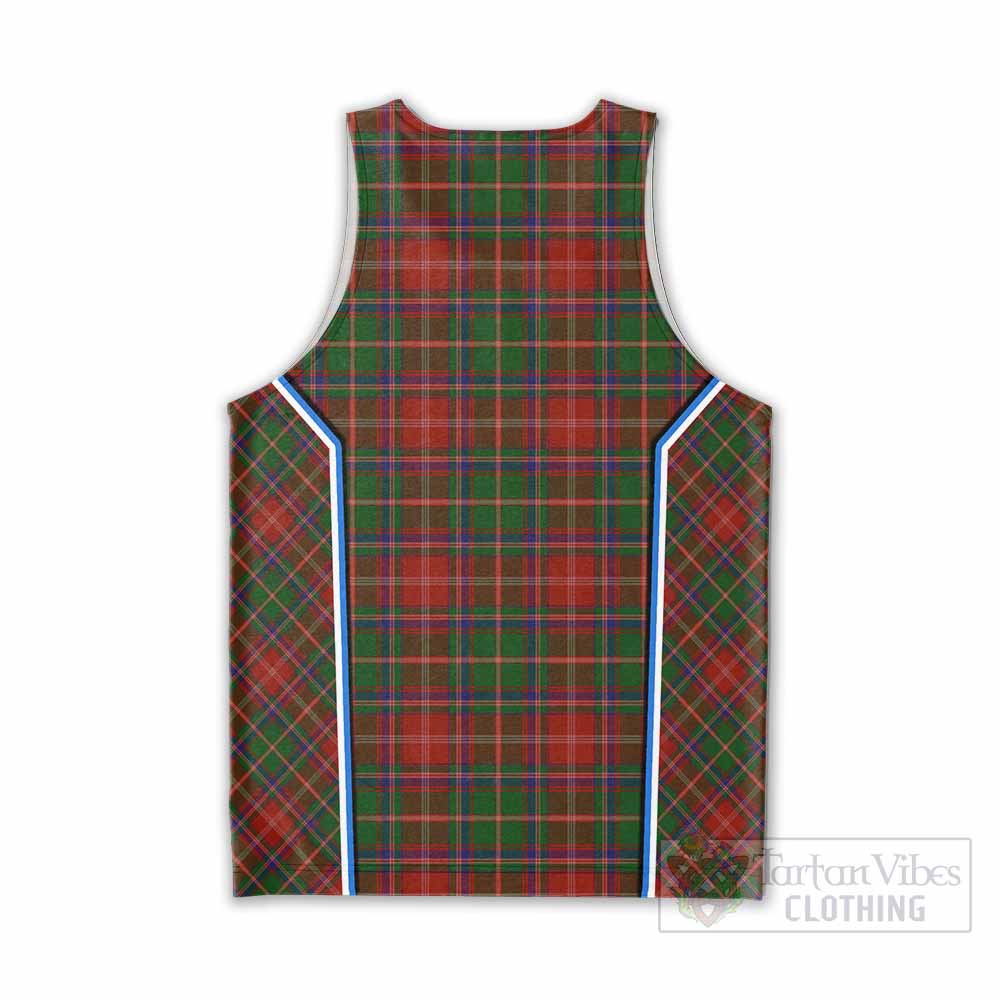 Somerville Tartan Crest Men Tank Top Scotland Coat of Arm Flag Style - Tartan Vibes Clothing