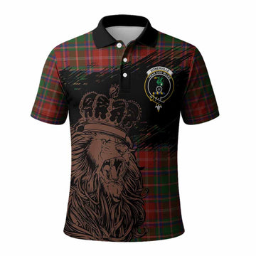Somerville Tartan Crest Polo Shirt Crowned Lion Heritage Style