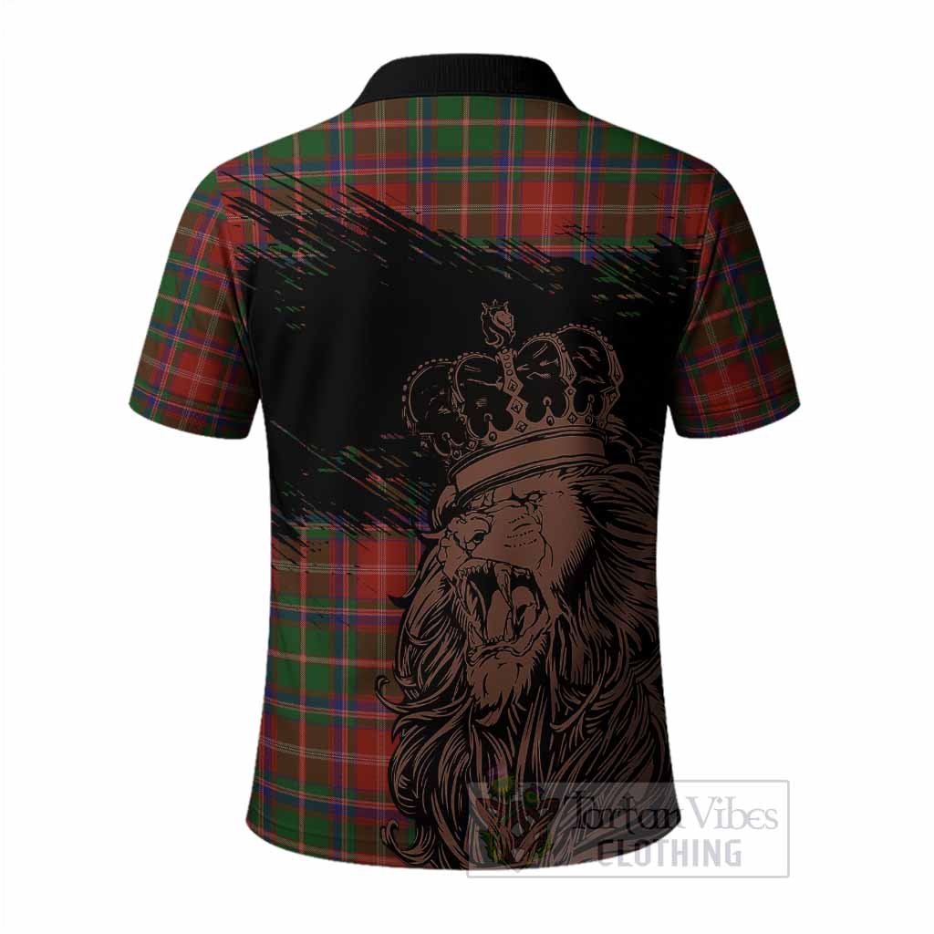 Somerville Tartan Crest Polo Shirt Crowned Lion Heritage Style
