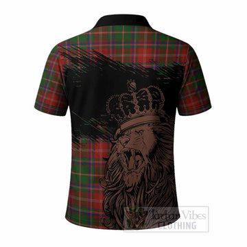 Somerville Tartan Crest Polo Shirt Crowned Lion Heritage Style