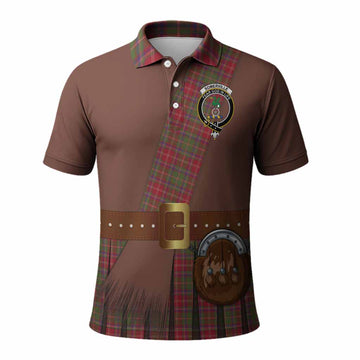 Somerville Tartan Crest Polo Shirt Kilt Costume Style