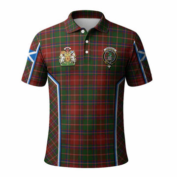 Somerville Tartan Crest Polo Shirt Scotland Coat of Arm Flag Style - Tartan Vibes Clothing