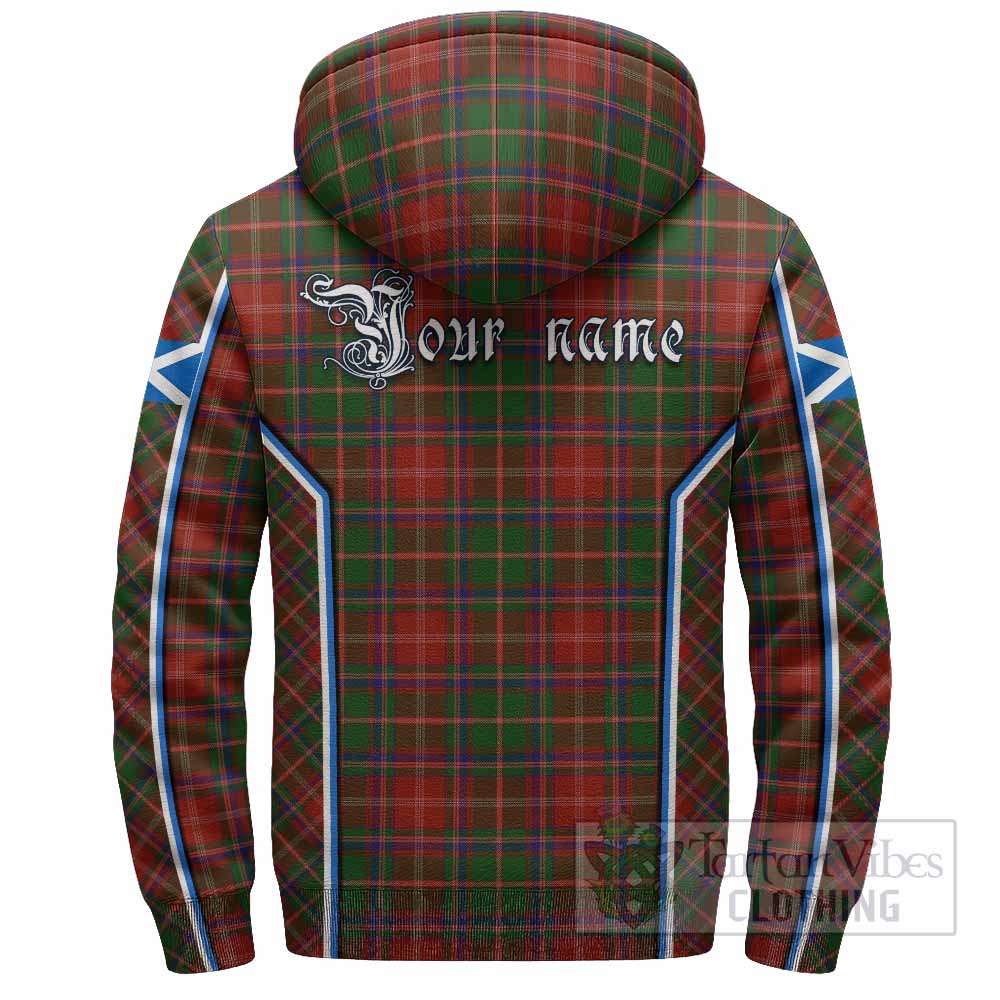 Somerville Tartan Crest Sherpa Hoodie Scotland Coat of Arm Flag Style - Tartan Vibes Clothing