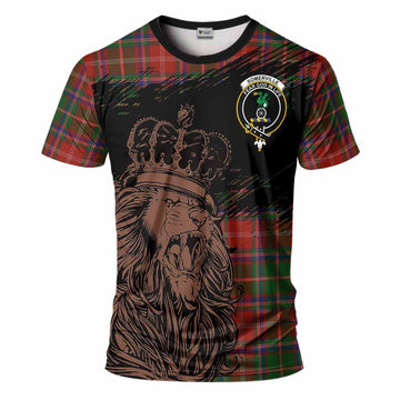 Somerville Tartan Crest T-Shirt Crowned Lion Heritage Style
