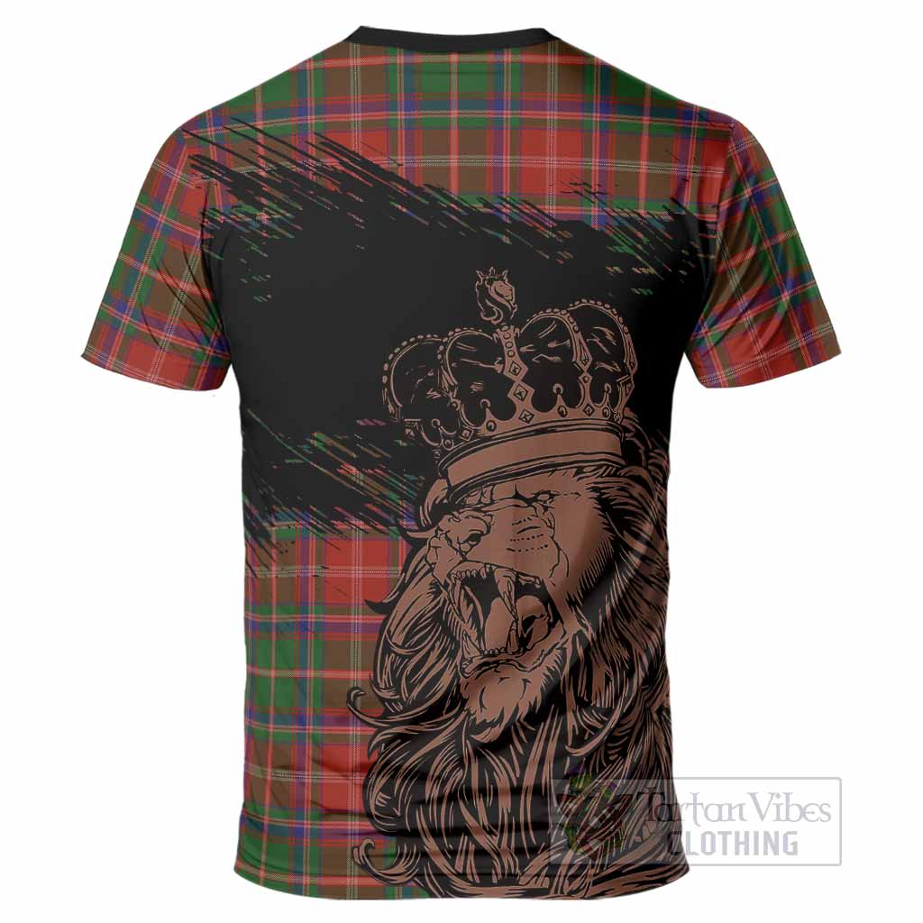Somerville Tartan Crest T-Shirt Crowned Lion Heritage Style