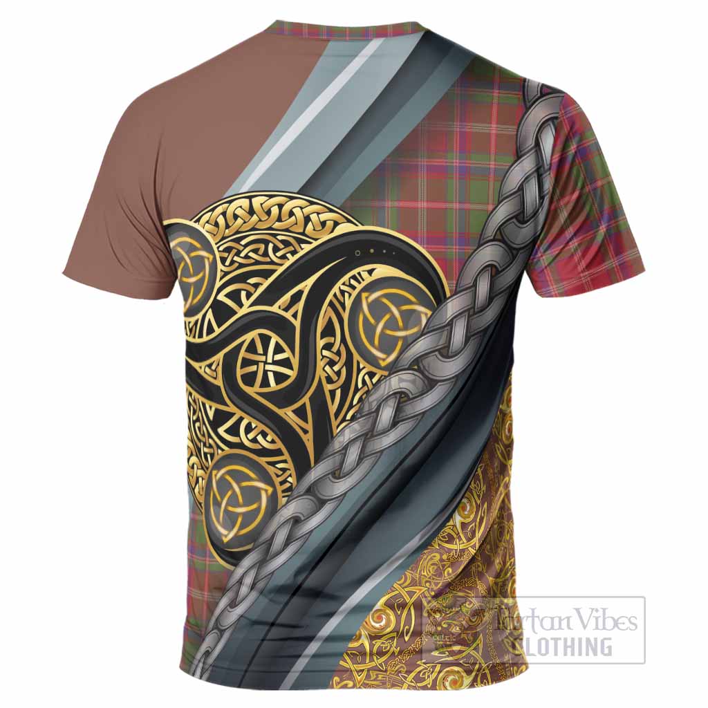 Somerville Tartan Crest T-Shirt Scottish Triskele Celtic