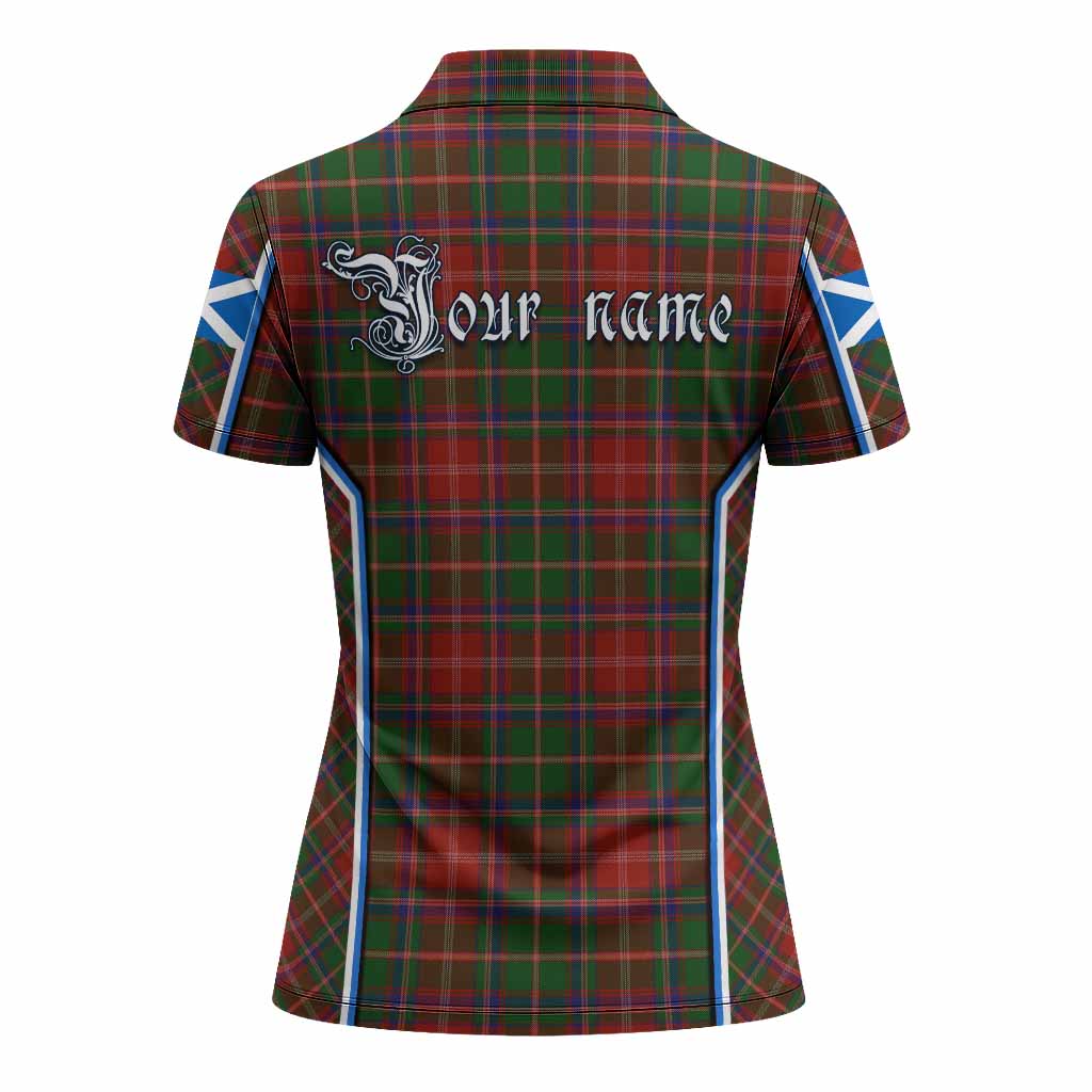 Somerville Tartan Crest Women's Polo Shirt Scotland Coat of Arm Flag Style - Tartan Vibes Clothing
