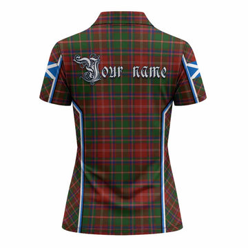 Somerville Tartan Crest Women's Polo Shirt Scotland Coat of Arm Flag Style