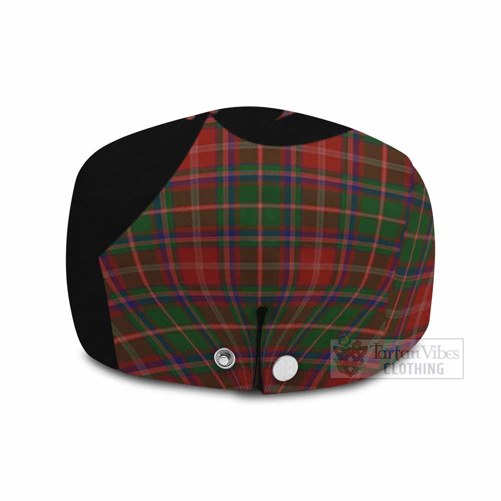 Somerville Tartan Family Crest Flat Cap, Jeff Cap Scotland Thistle Floral
