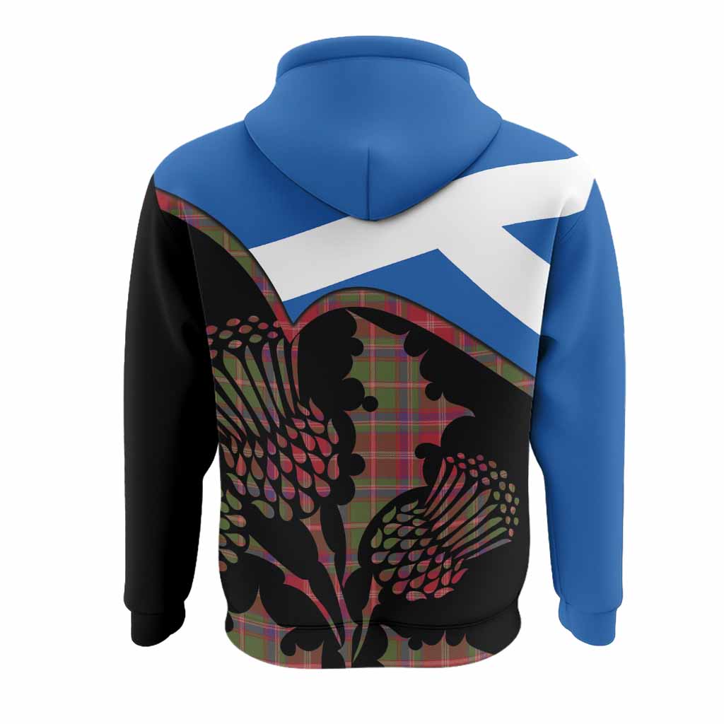 Somerville Tartan Family Crest Hoodie Scotland Thistle Floral Flag Style