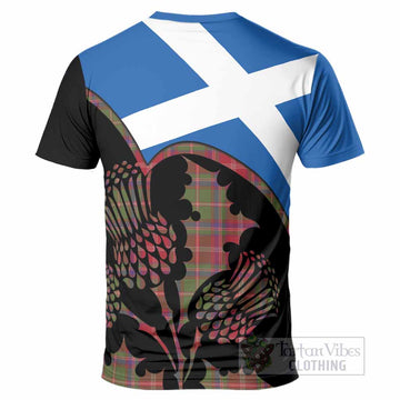 Somerville Tartan Family Crest T-Shirt Scotland Thistle Floral Flag Style