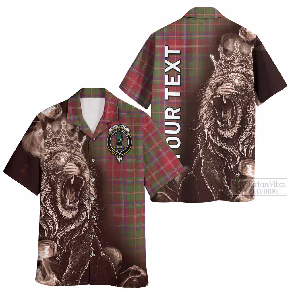 Somerville Tartan Hawaiian Shirt Roaring Lion Heritage