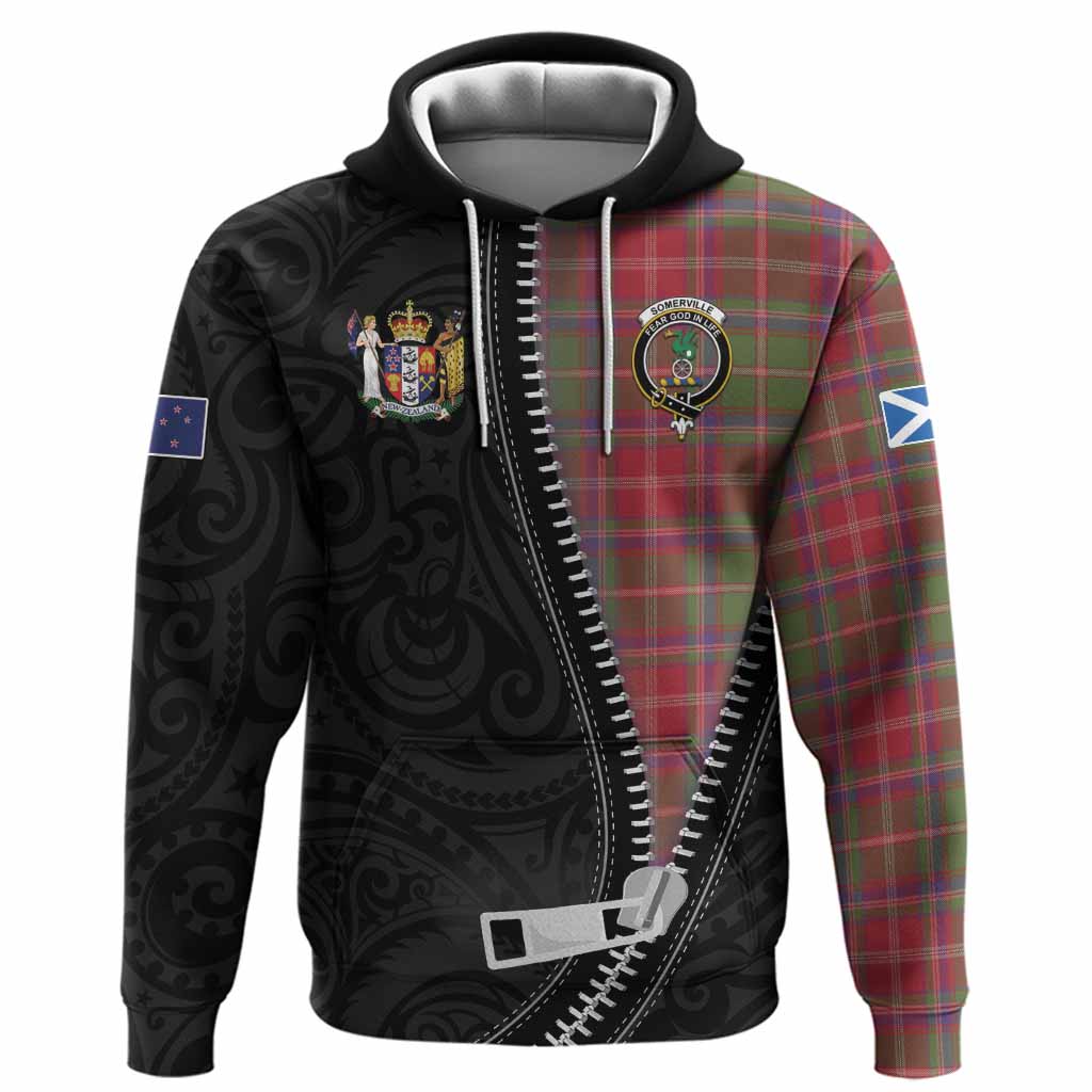 Somerville Tartan Hoodie New Zealand Pattern Unique Zipper Stylized