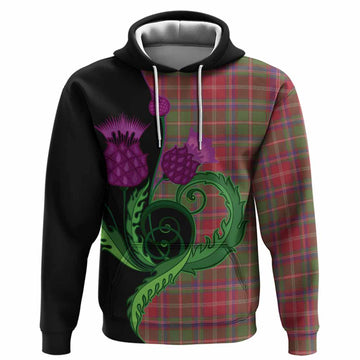 Somerville Tartan Hoodie Traditional Scottish Thistle