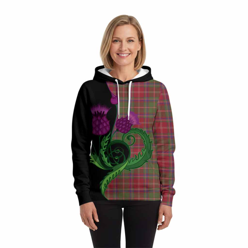 Somerville Tartan Hoodie Traditional Scottish Thistle