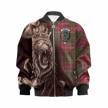 Somerville Tartan Kid Bomber Jacket Roaring Lion Heritage