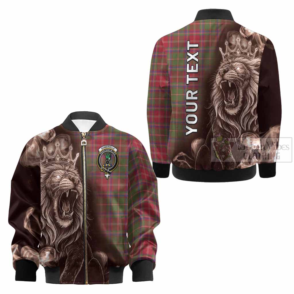 Somerville Tartan Kid Bomber Jacket Roaring Lion Heritage