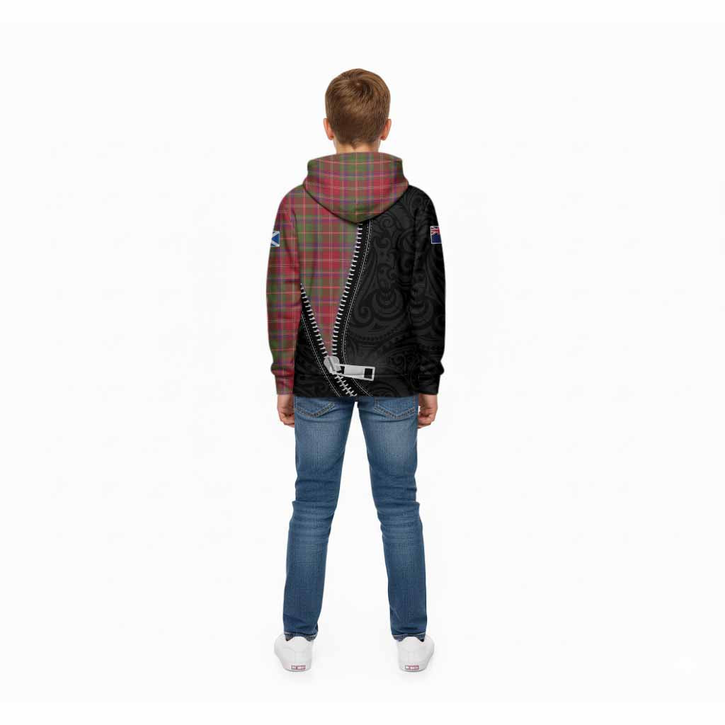 Somerville Tartan Kid Hoodie New Zealand Pattern Unique Zipper Stylized