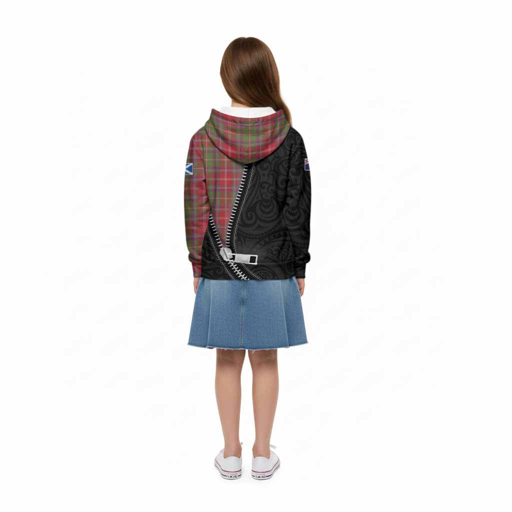 Somerville Tartan Kid Hoodie New Zealand Pattern Unique Zipper Stylized