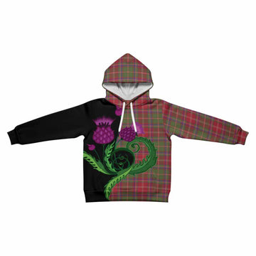 Somerville Tartan Kid Hoodie Traditional Scottish Thistle