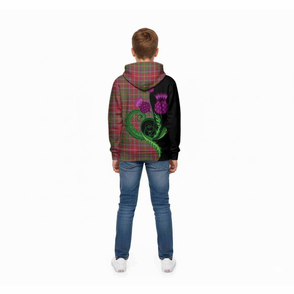 Somerville Tartan Kid Hoodie Traditional Scottish Thistle