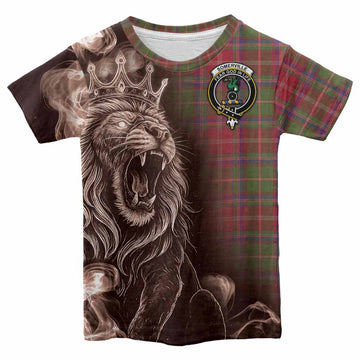 Somerville Tartan Kid T-shirt Roaring Lion Heritage