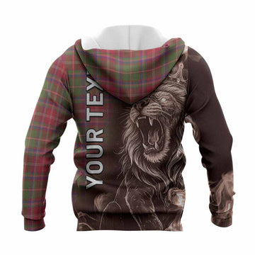 Somerville Tartan Knitted Hoodie Roaring Lion Heritage