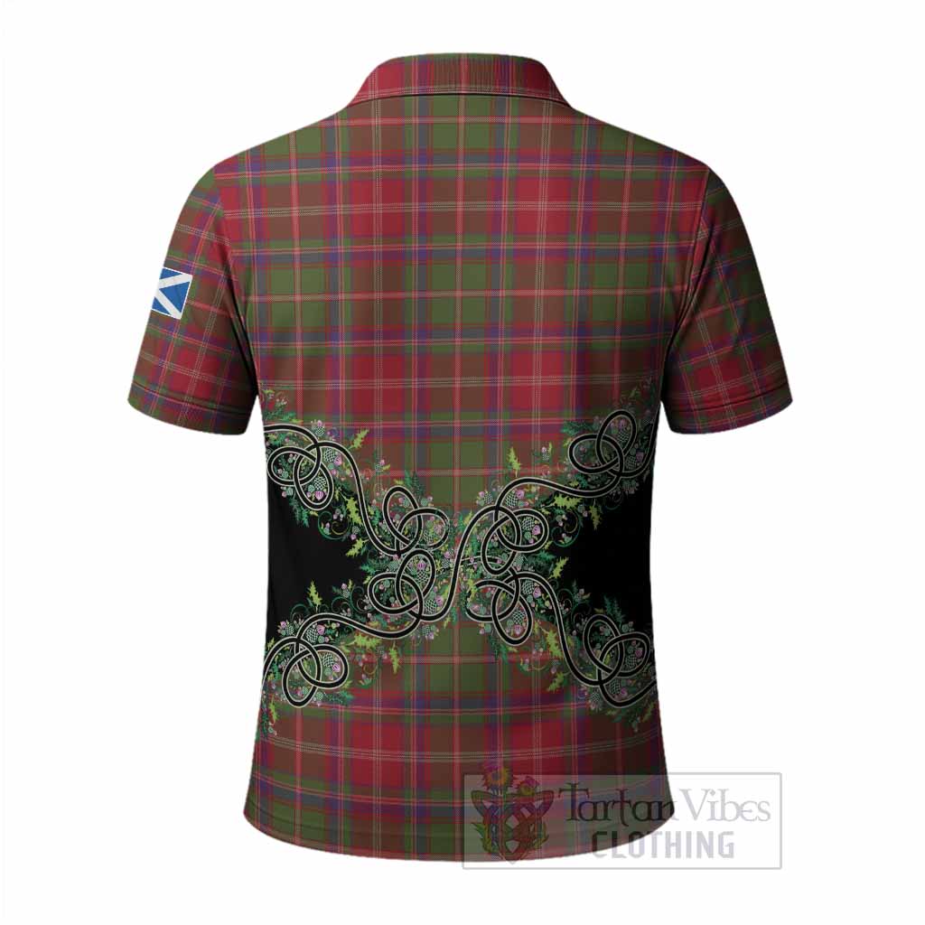 Somerville Tartan Polo Shirt Thistle Scottish Spirit