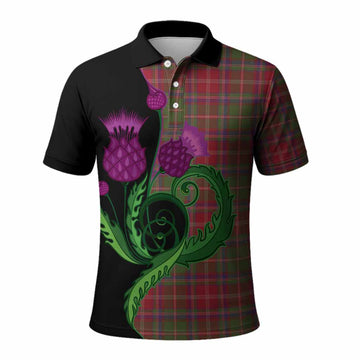 Somerville Tartan Polo Shirt Traditional Scottish Thistle